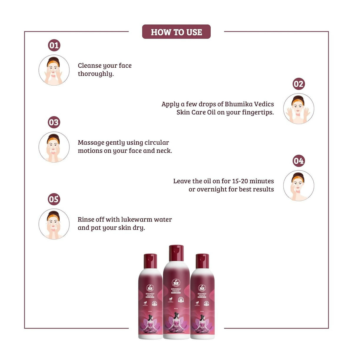 Bhumika Vedics Skin Care Oil, Anti-Ageing & Dark Spot Reduction | Grocsy