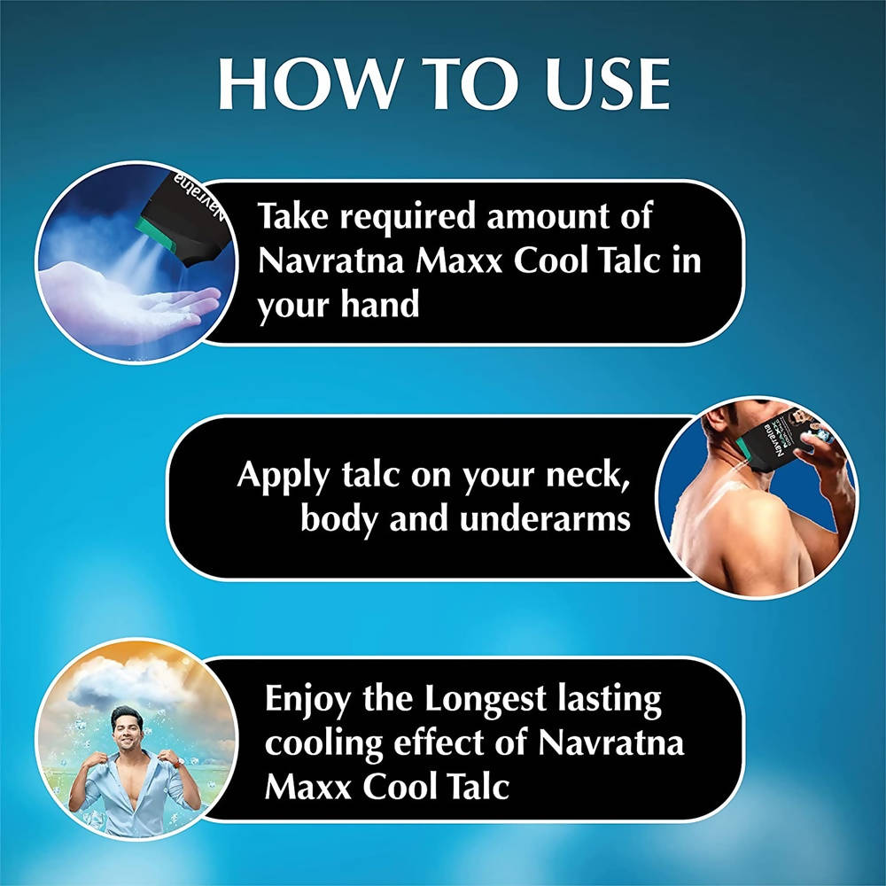 Navratna Maxx Cool Talc | Grocsy