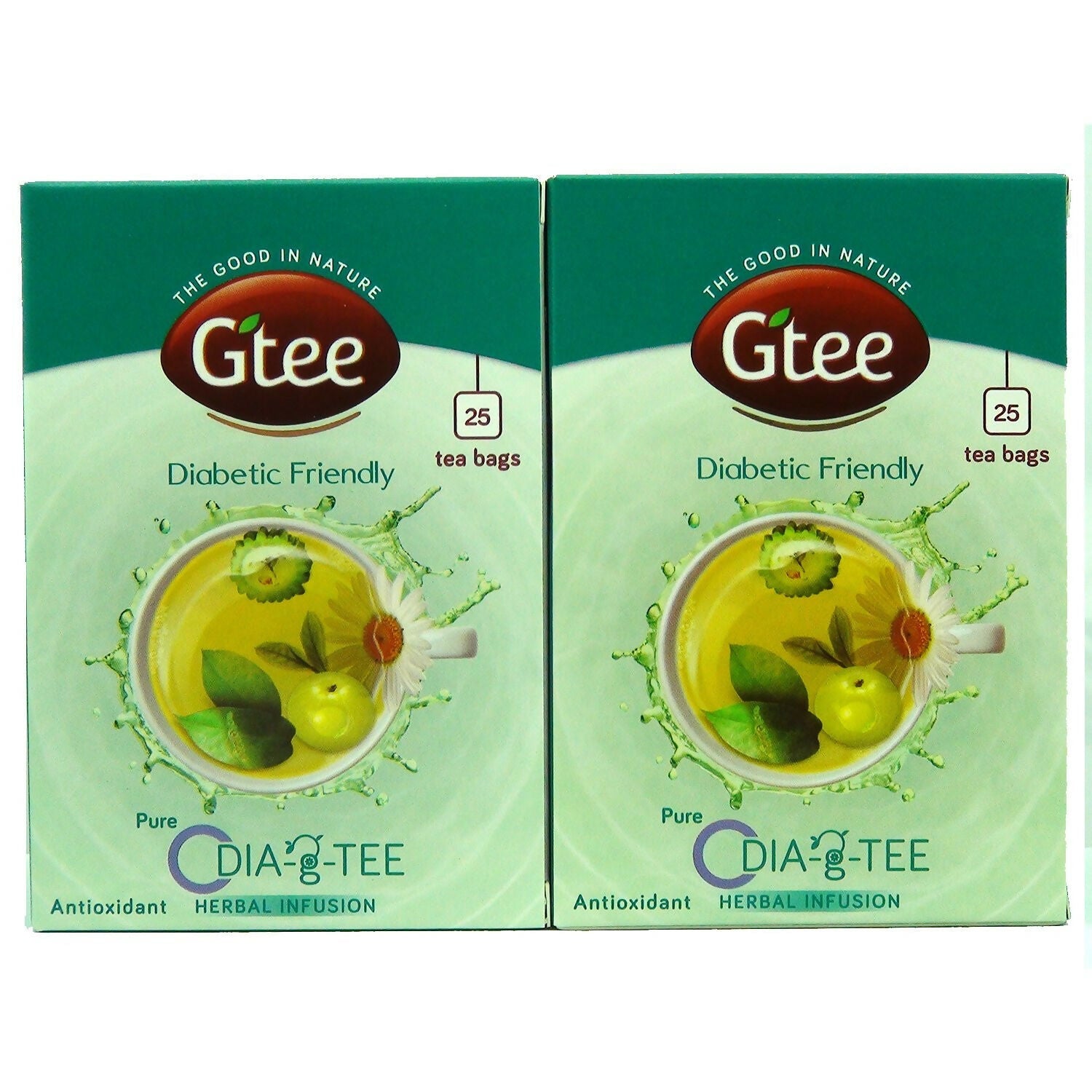 Gtee DIA-g-TEE Diabetic Friendly Tea with Gymnema, Bitter Gourd, Green Tea | Grocsy