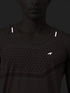 Alcis Heather Dry Tech Anti Static Slim Fit Running T-shirt | Grocsy