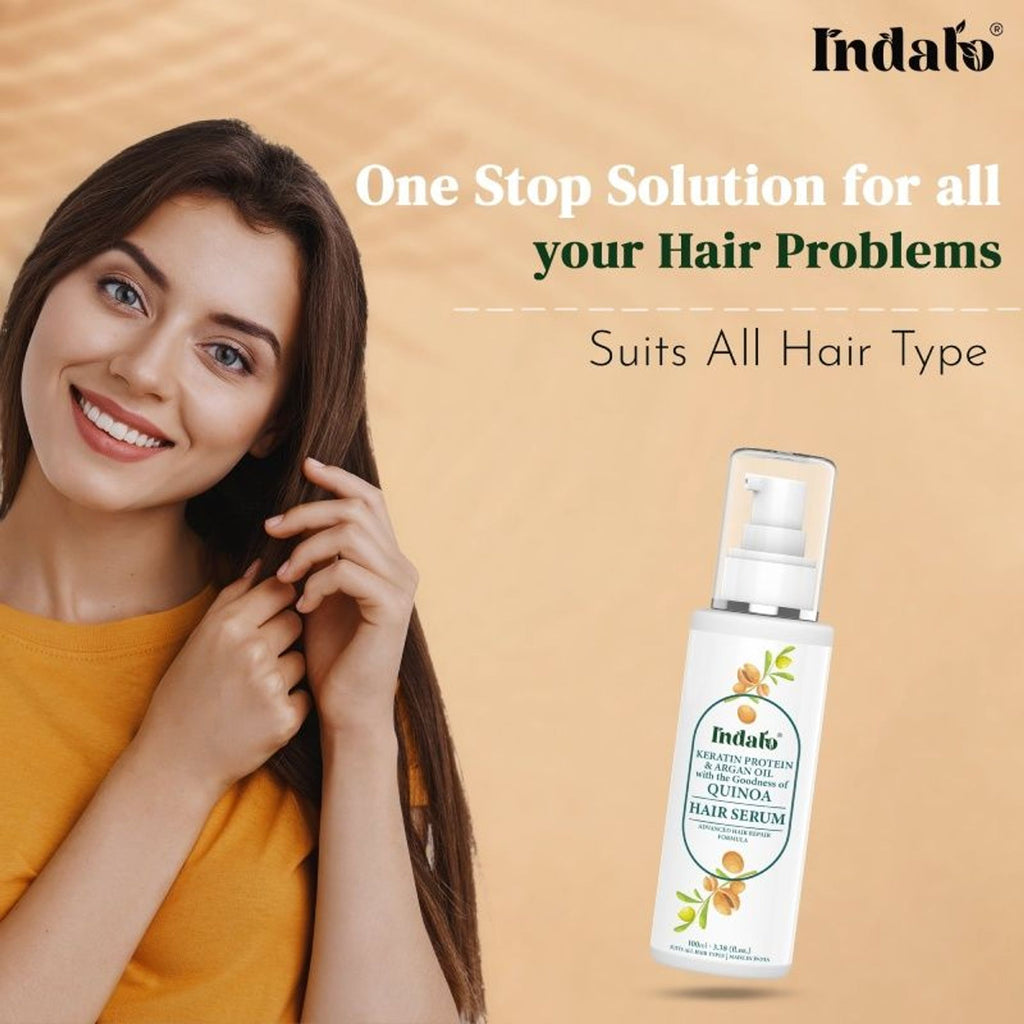 Indalo Keratin Quinoa Protein Hair Serum | Grocsy