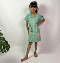 ArthLife Seafoam Green Watermelon Shirt Dress | Grocsy