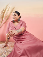 Sztori V-Neck Straight Kurta With Trouser | Grocsy