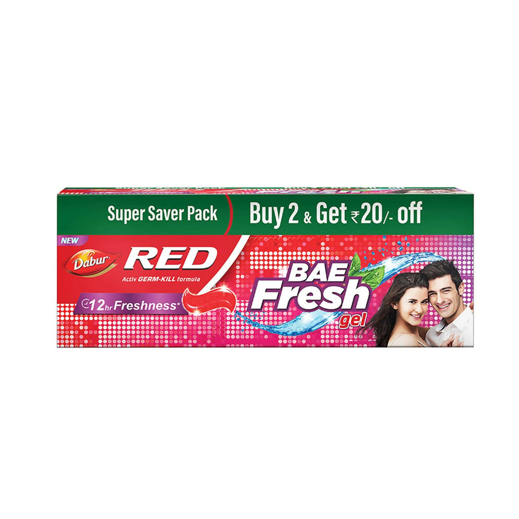 Dabur Red Bae Fresh Toothpaste Gel 12hr Freshness | Grocsy
