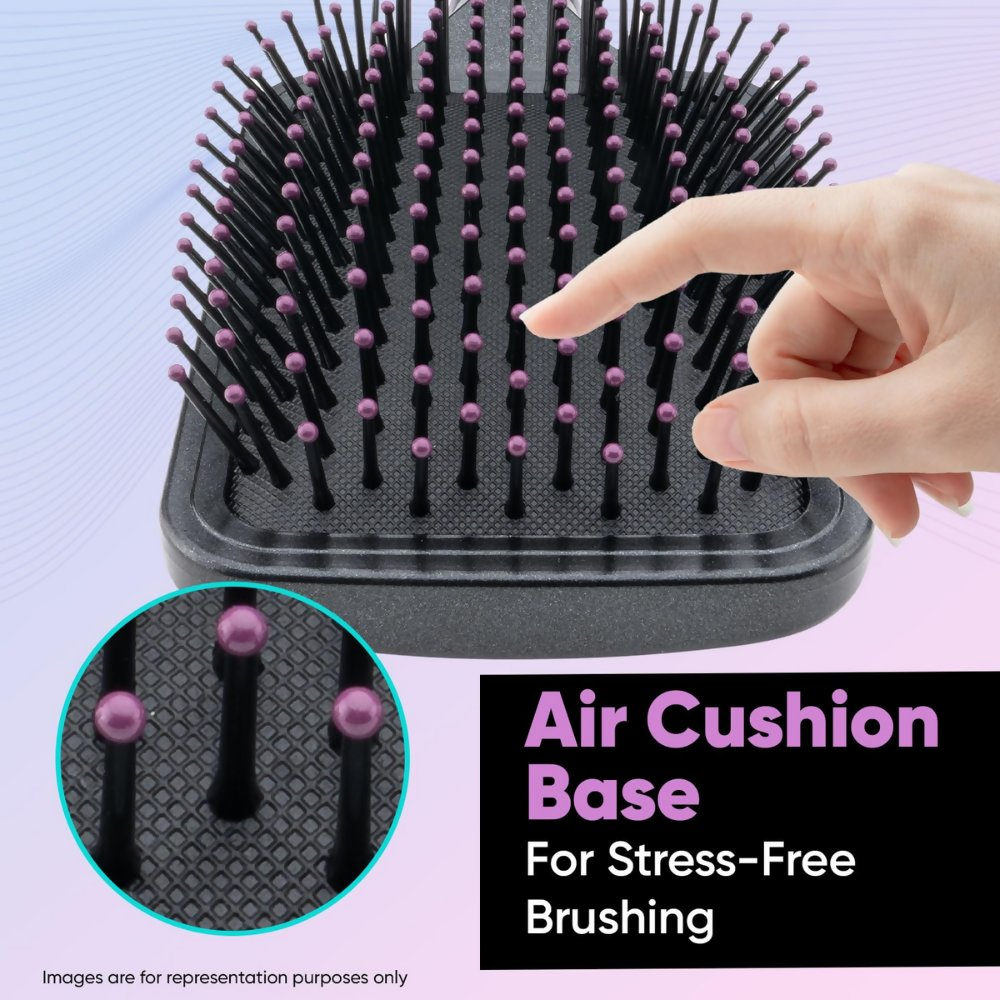 Vega Paddle Hair Brush with Cleaning Comb | Grocsy
