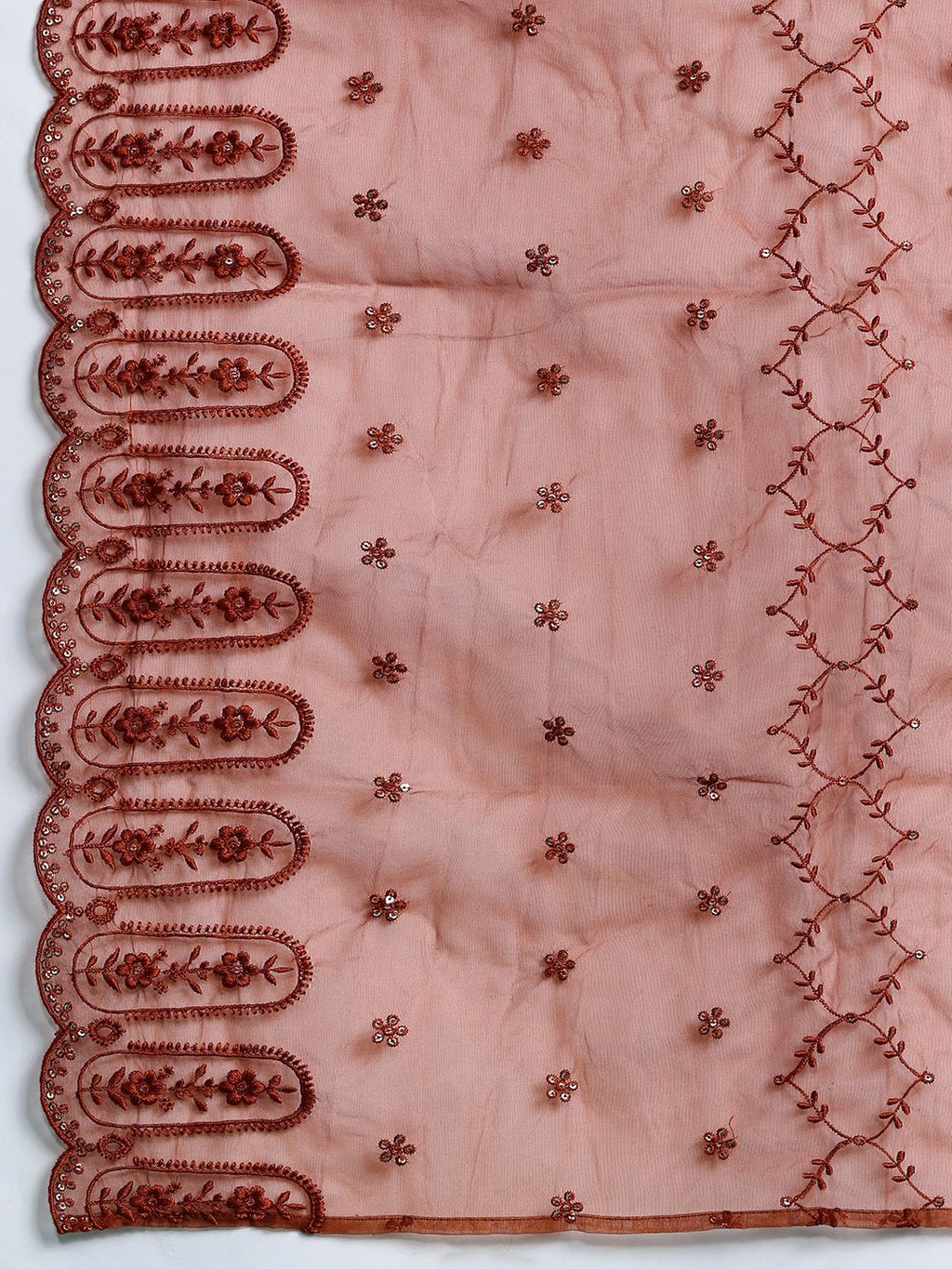 Indo Era Women Ethnic Motifs Embroidered Regular Sequinned Kurta with Trousers & With Dupatta | Grocsy