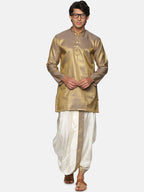 Sethukrishna Men Blue Kurta with Dhoti Pants | Grocsy