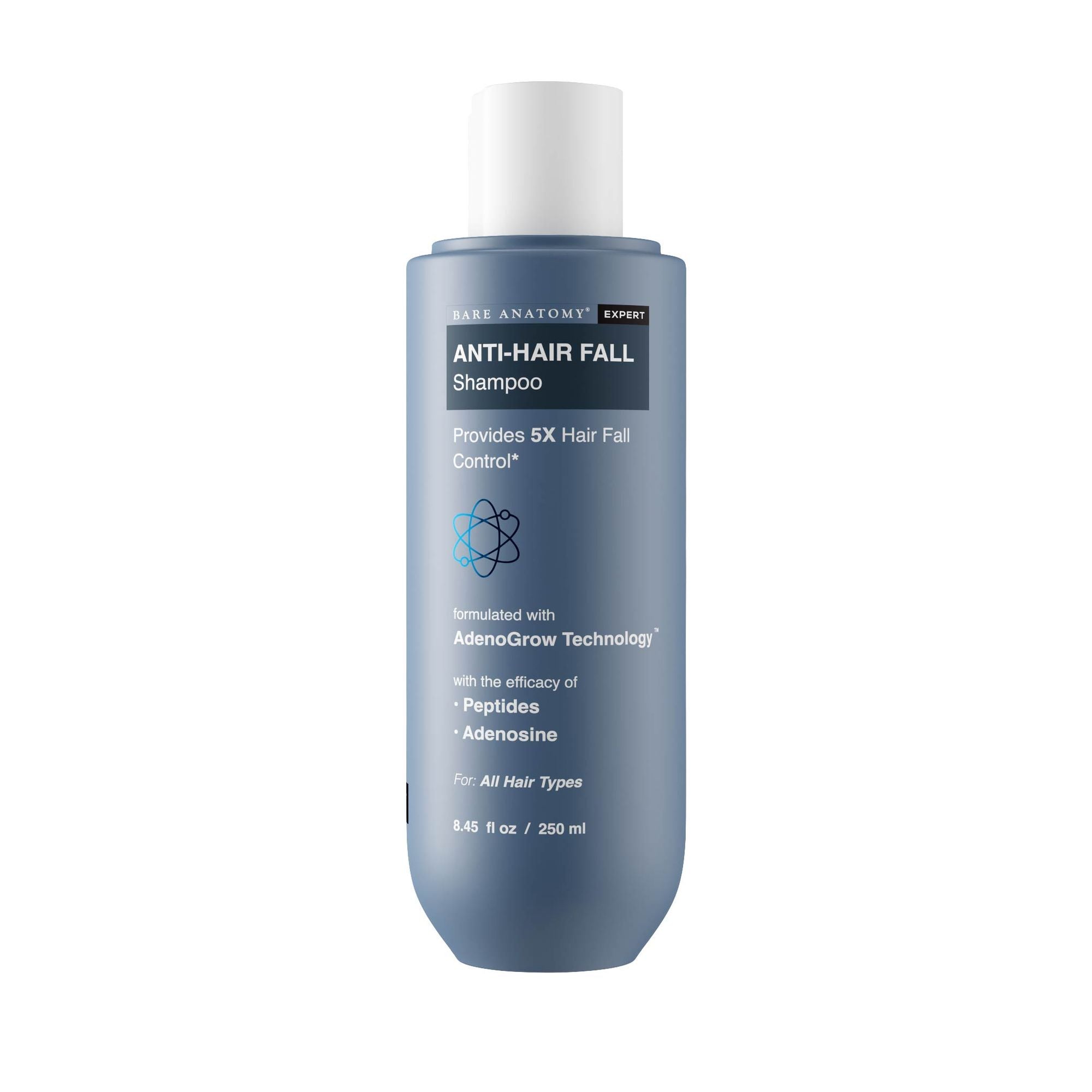Bare Anatomy Anti-Hair Fall Shampoo 5X Hair Fall Control With Peptides | Grocsy