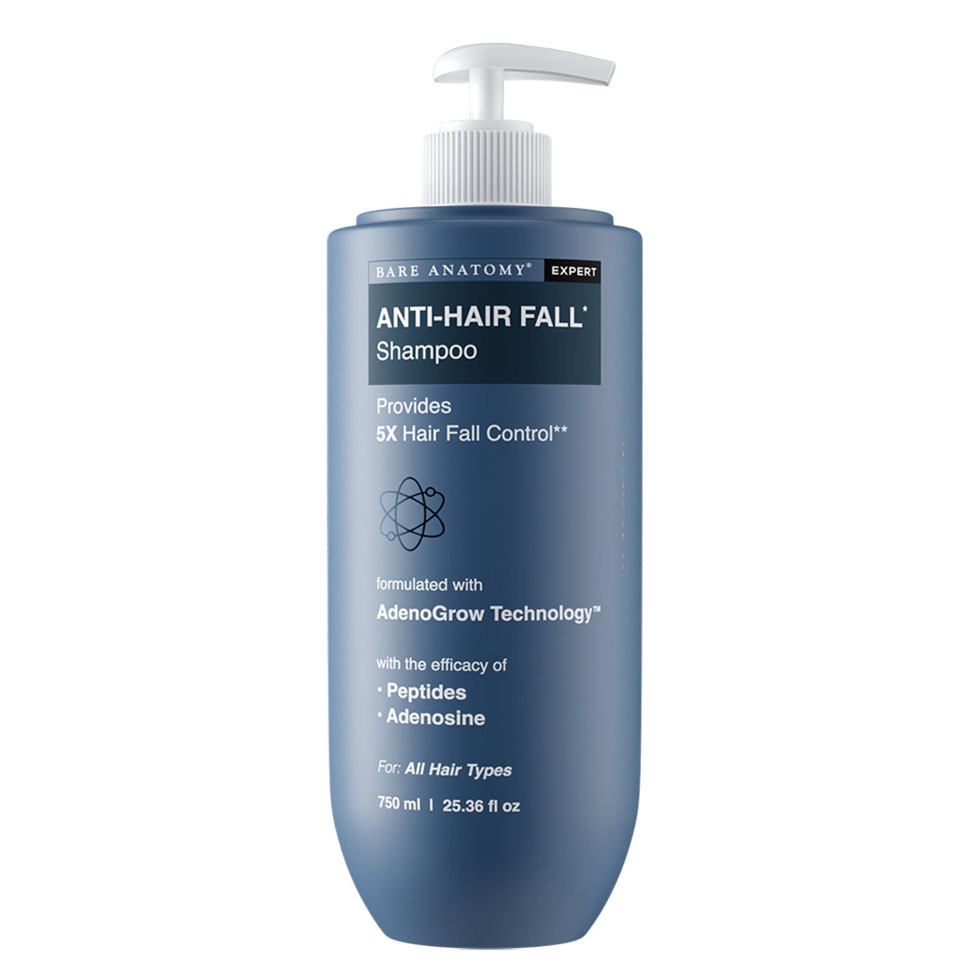 Bare Anatomy Anti-Hair Fall Shampoo 5X Hair Fall Control With Peptides | Grocsy
