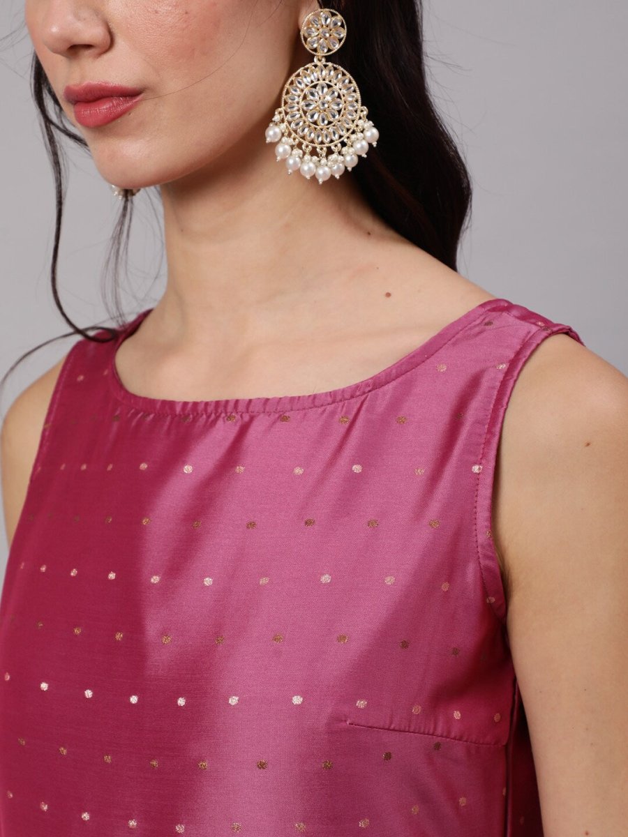 Aks Woven Design Gotta Patti Anarkali Kurta | Grocsy