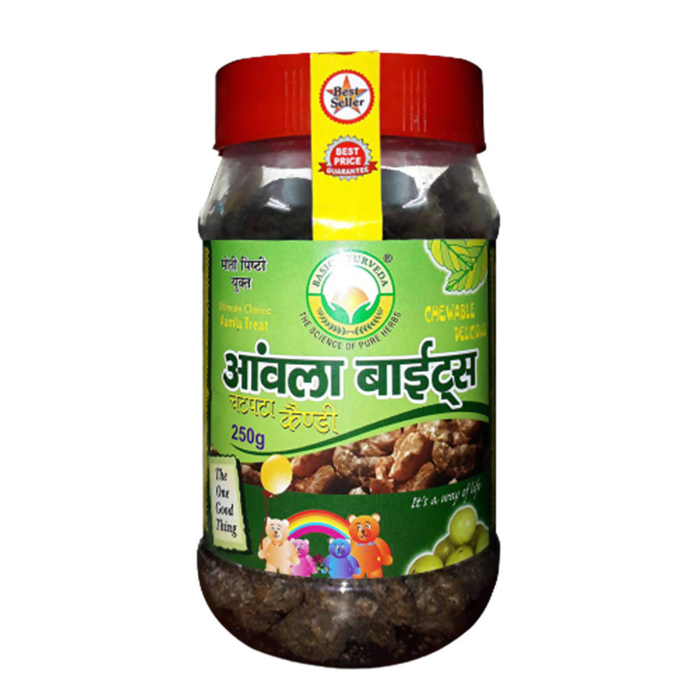 Basic Ayurveda Amla Bite Candy Chatpata | Grocsy