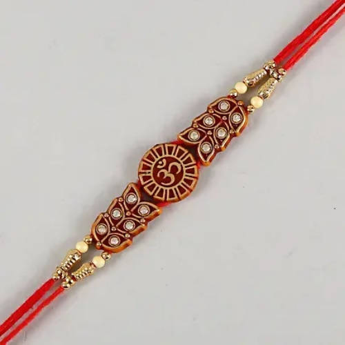 Om Rakhi with Dry Fruits & Soan Papdi | Grocsy