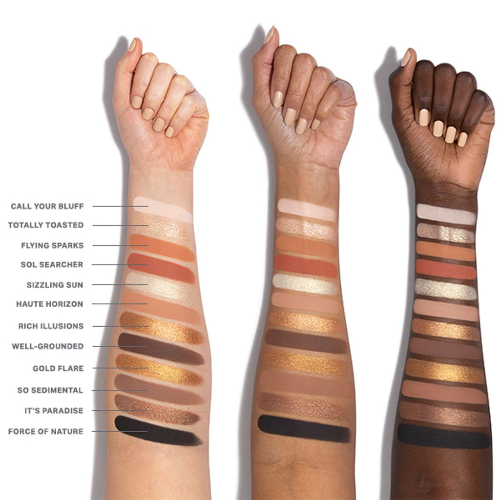 MORPHE Chromaplus 12-Pan Eyeshadow Palette - Flickering Sands | Grocsy