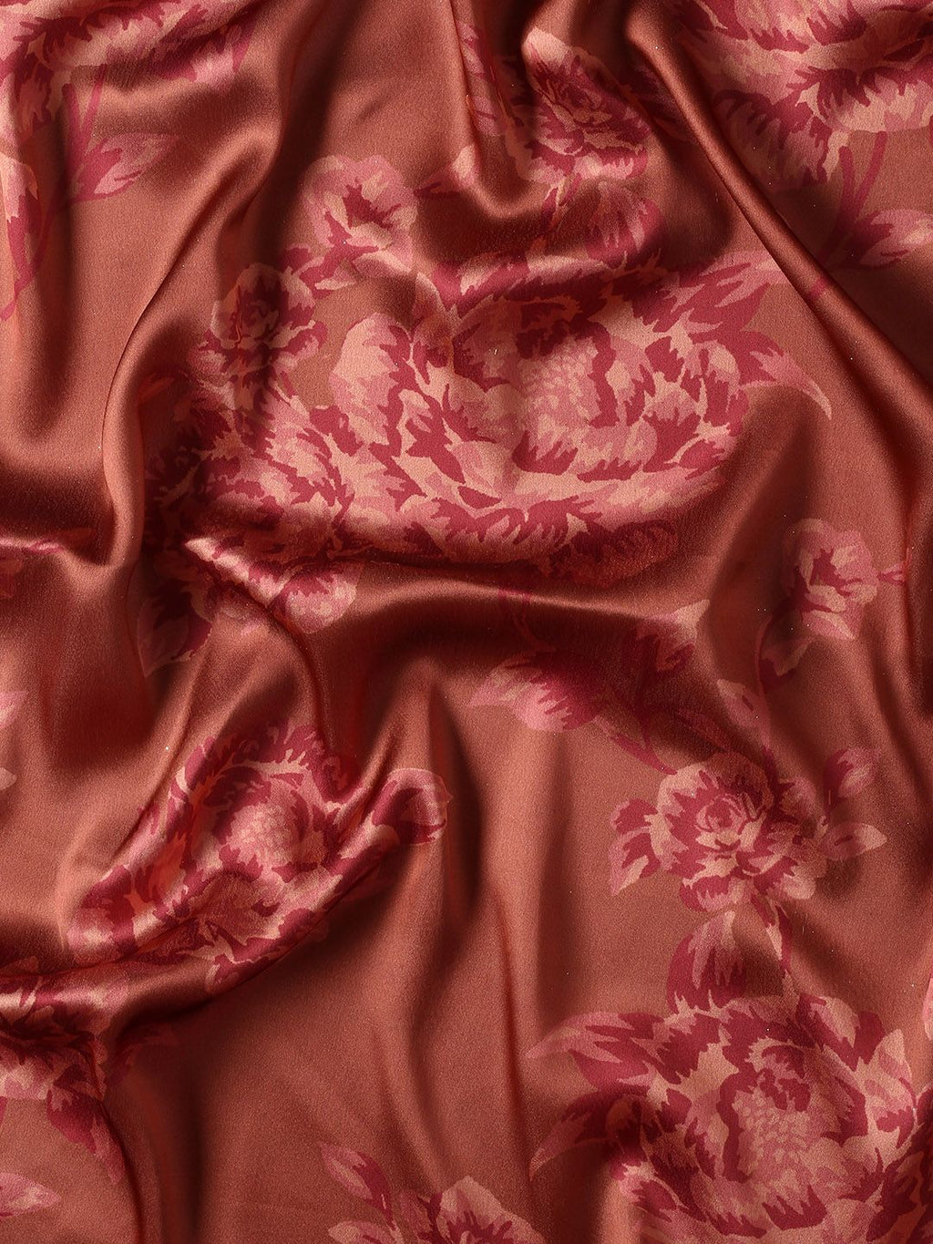 kasee Floral Print Satin Saree | Grocsy