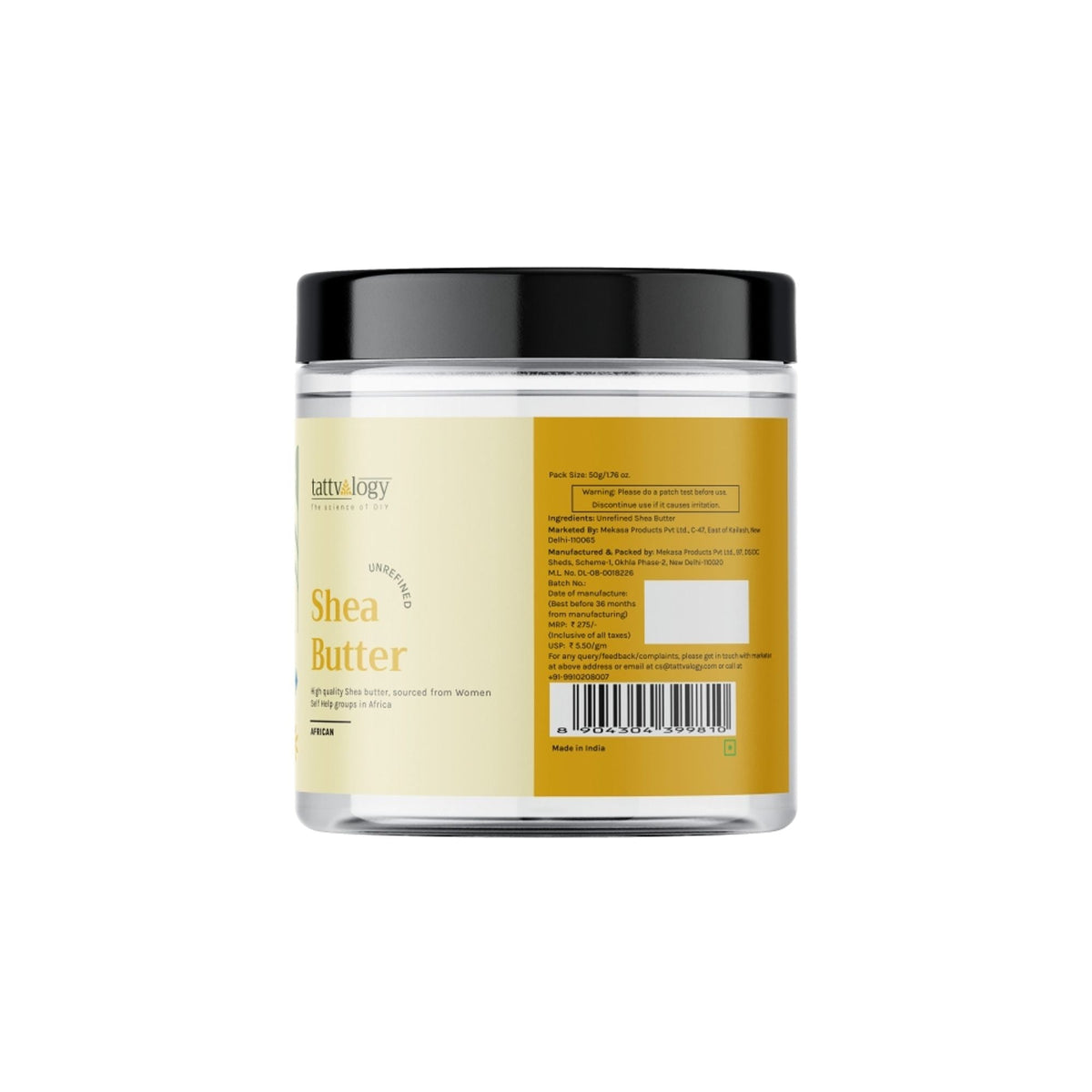 Tattvalogy African Shea Butter, Organic Raw Unrefined, Body Butter & Moisturizer | Grocsy