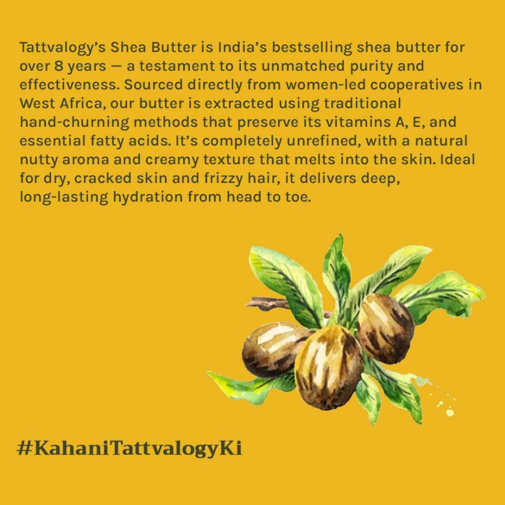Tattvalogy African Shea Butter, Organic Raw Unrefined, Body Butter & Moisturizer | Grocsy
