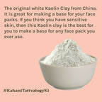 Tattvalogy Kaolin Clay - Fights Acne & Blackheads, Reduces Oily Skin for Clear, Balanced Complexion | Grocsy