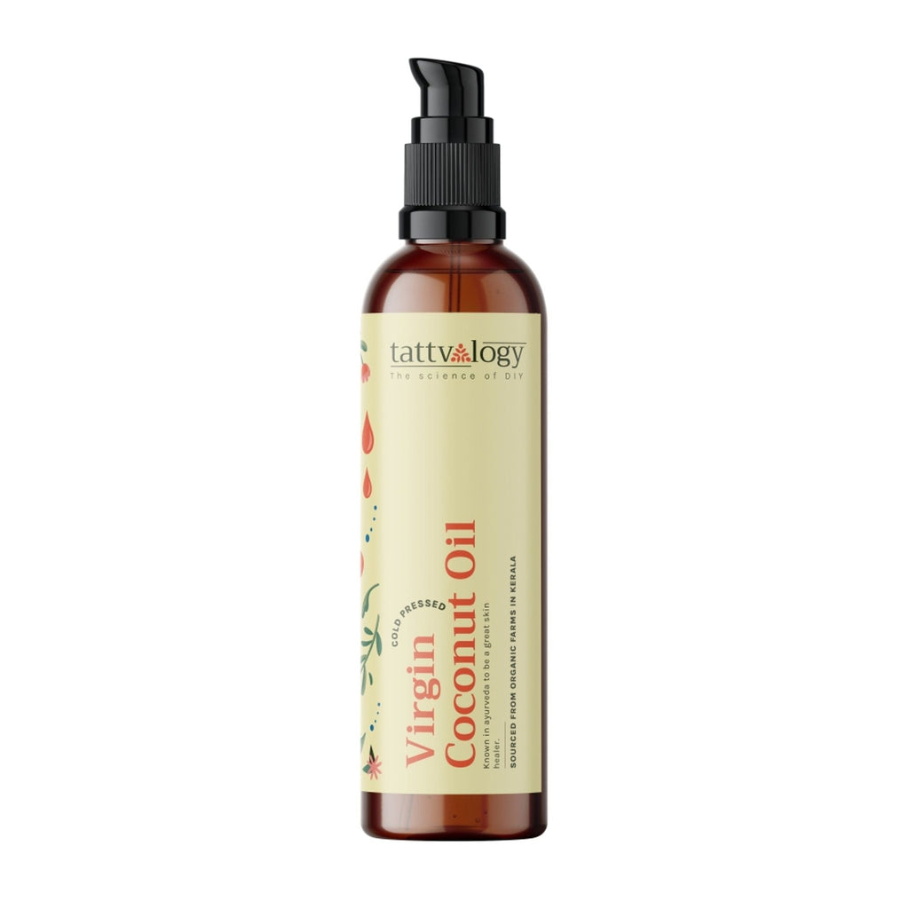 Tattvalogy Virgin Coconut Oil - Organic, Lightweight, Deep Moisturizer for Skin & Healthy Hair Care | Grocsy
