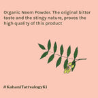 Tattvalogy Organic Neem Powder - Fights Acne & Dandruff, Purifying Face & Hair Mask for Healthy Skin | Grocsy