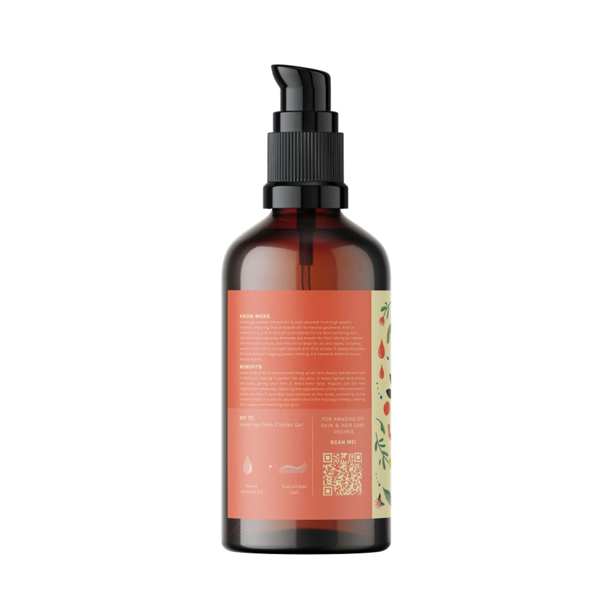 Tattvalogy Sweet Almond Oil - Nourishes Skin, Fades Dark Circles & Uneven Skin tone, Vitamin-E Rich | Grocsy