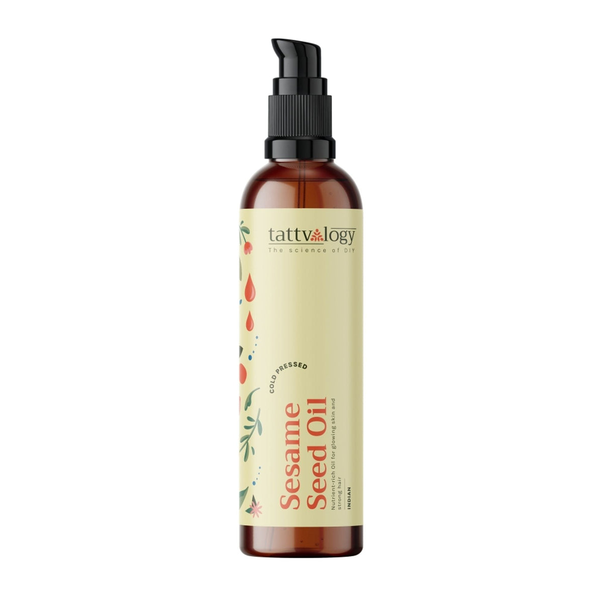 Tattvalogy Sesame Seed Oil - Cold Pressed, Strengthens Hair, Soothes & Nourishes Skin, all Naturally | Grocsy