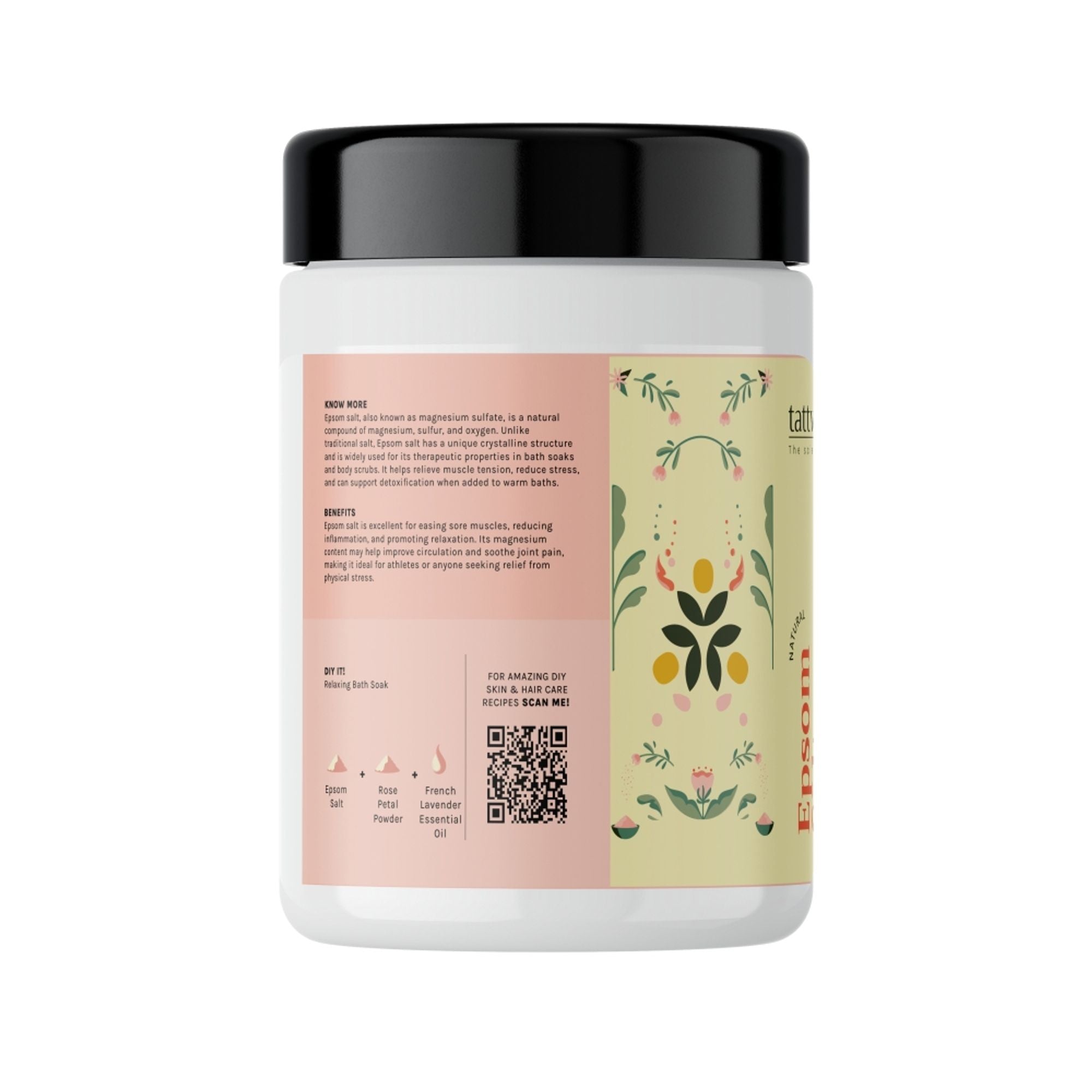 Tattvalogy Pharma Grade Epsom Salt - Muscle Relief, Feet Soak & Relaxing Bath Salt for Ultimate Care | Grocsy
