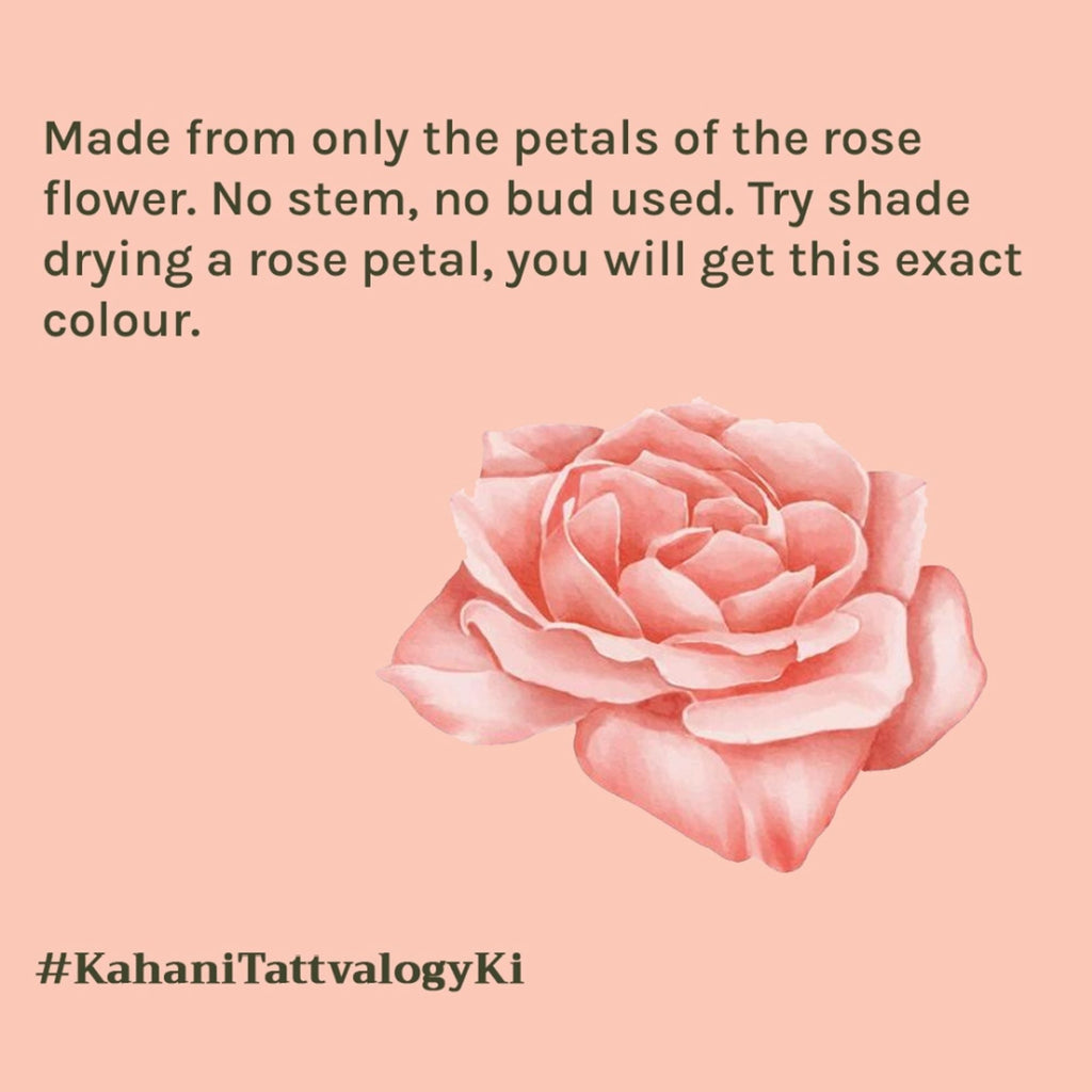 Tattvalogy Rose Petal Powder -Shade Dried, Nutrient -Rich for Radiant Skin & Instant Glow Naturally | Grocsy