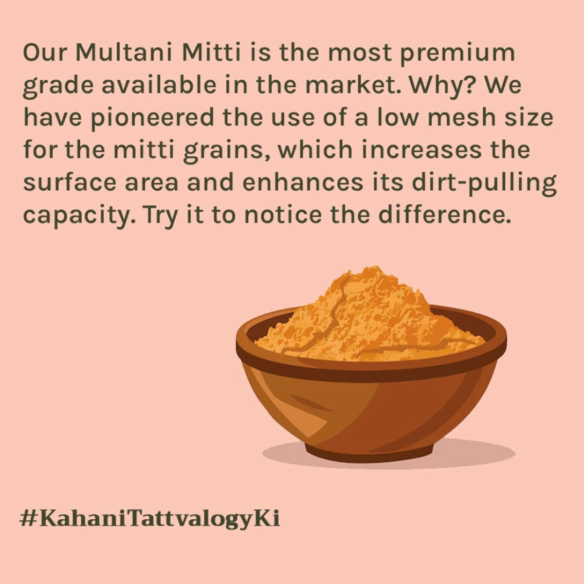 Tattvalogy Multani Mitti Powder - Fuller’s Earth, Low Silica, High Dirt Pulling for All Skin Types | Grocsy