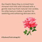 Tattvalogy Rose Clay -Pink Kaolin Clay, Detoxifies, Absorb Excess Oil & Improves Skin Tone & Texture | Grocsy