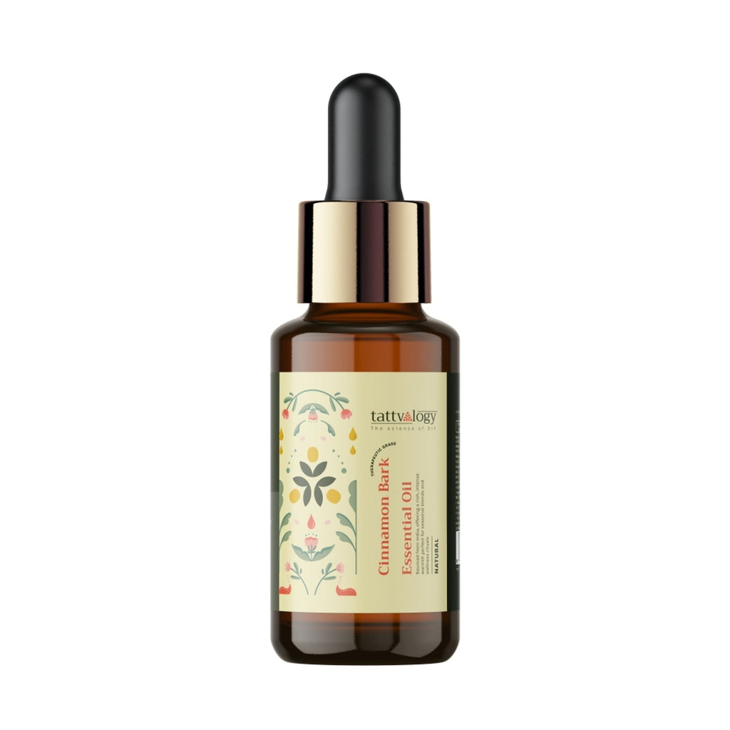 Tattvalogy Cinnamon Bark Essential Oil - Anti - Acne, Reduces Hair Fall, Has a nice spicy aroma | Grocsy