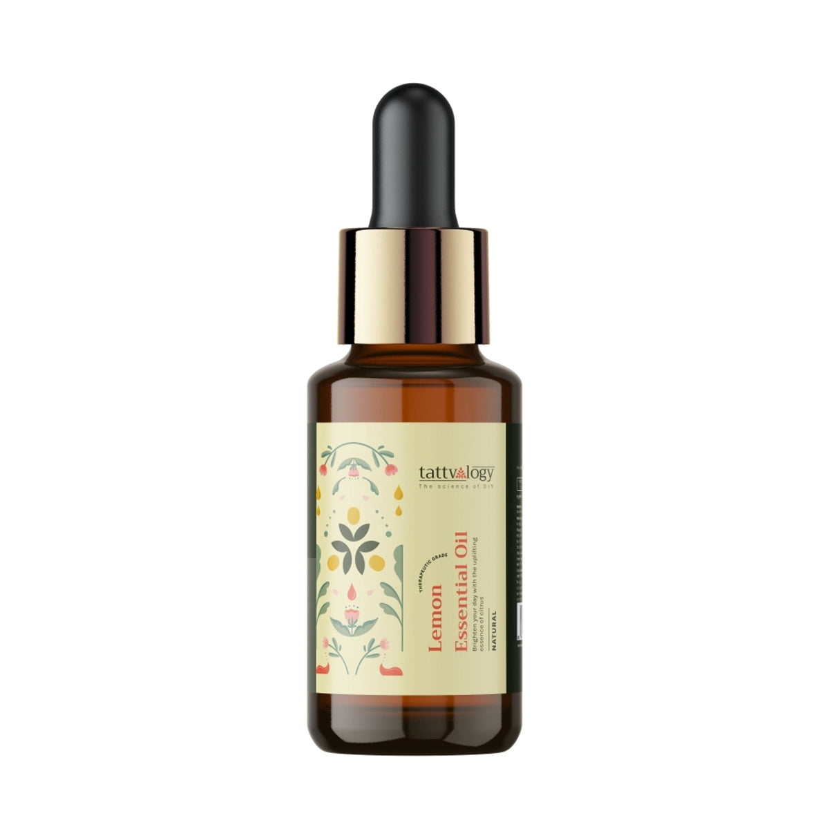 Tattvalogy Lemon Essential Oil - Therapeutic Grade, Mood Booster, Evens Skin Tone for Radiant Glow | Grocsy