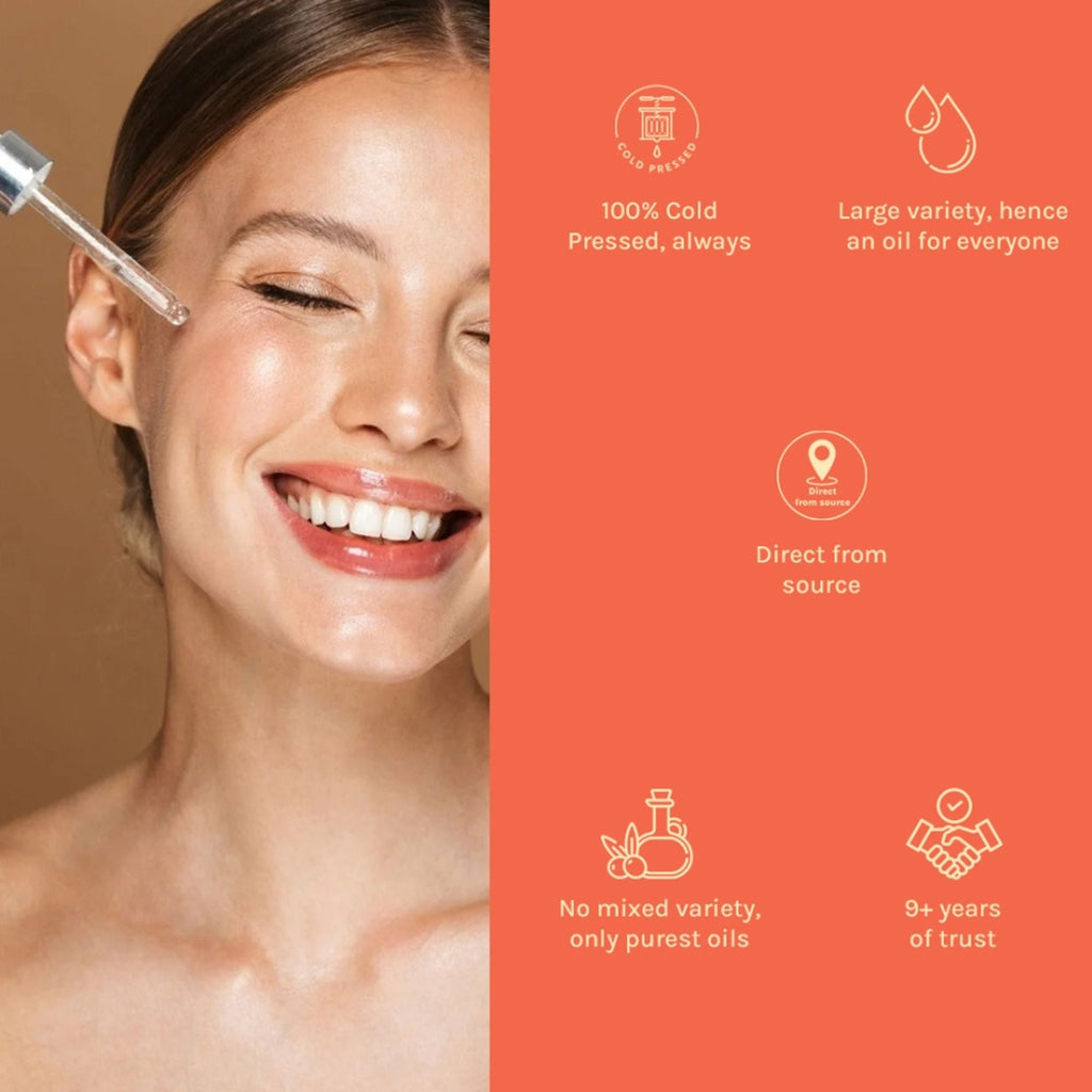 Tattvalogy Cold Pressed Pomegranate Oil - Fights Dark Spots, Hydrates & Boosts Collagen for Youth | Grocsy