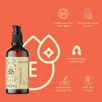 Tattvalogy Pure Vitamin-E Oil -Natural Source, Evens Skin Tone, Reduces Pigmentation & Nourish Hair | Grocsy
