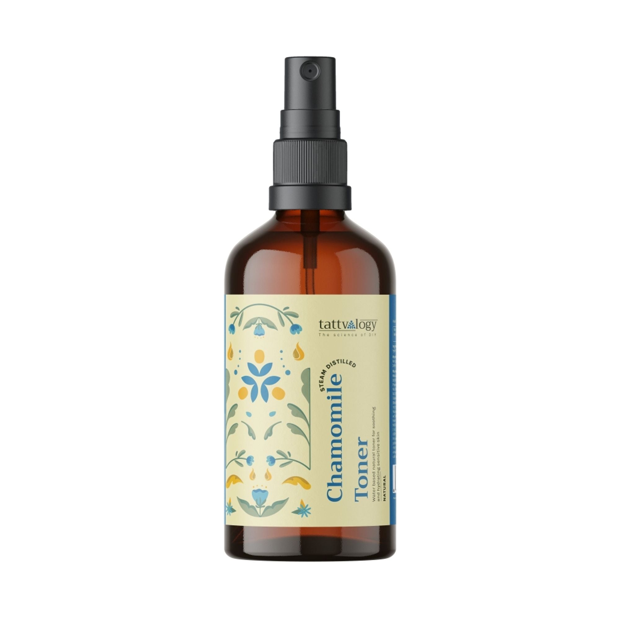 Tattvalogy Chamomile Hydrosol - Calming Antioxidant Floral Mist for Soothing, Glowing Skin Care | Grocsy
