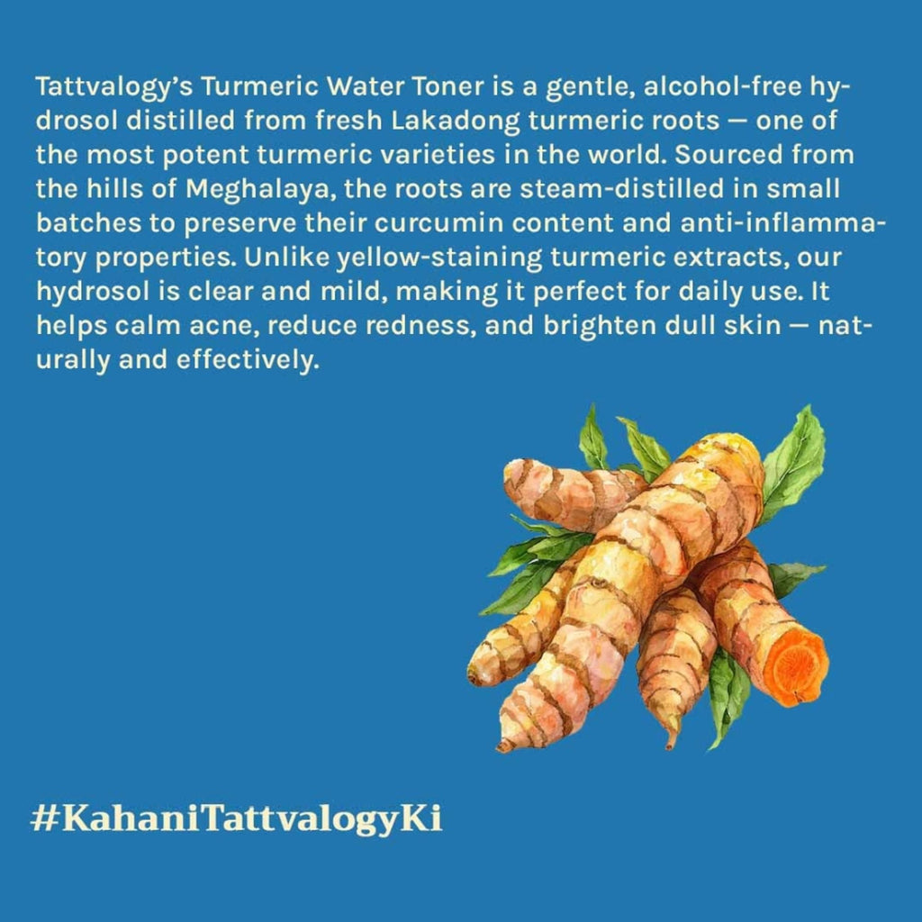 Tattvalogy Turmeric Radiance toner Natural Hydrosol | Grocsy