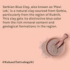 Tattvalogy Serbian Blue Clay - Detoxifies, Purifies Pores & Restores Glow for Balanced, Healthy Skin | Grocsy