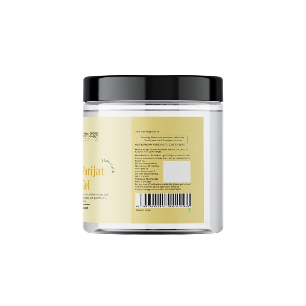 Tattvalogy Parijat Gel - Soothes Skin, Reduces Acne & Pigmentation for a Clear, Radiant Complexion | Grocsy