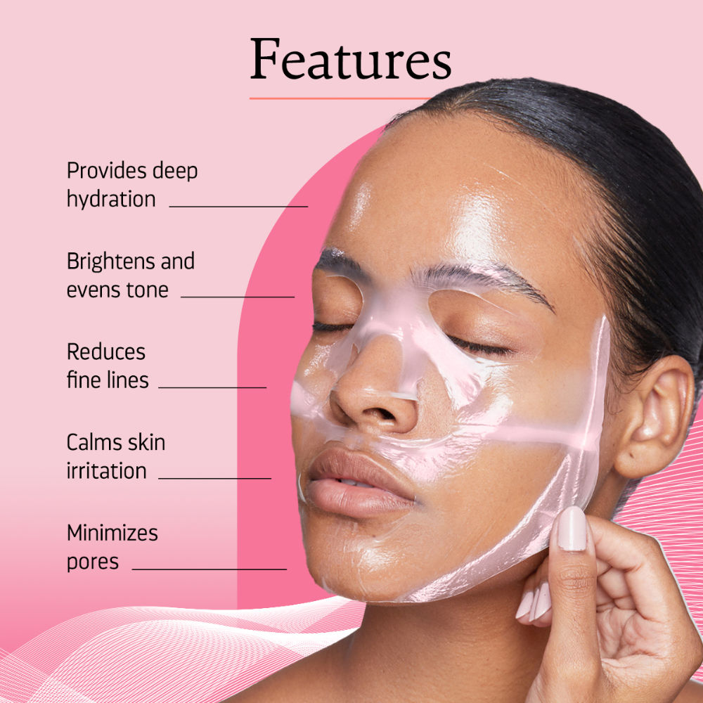 Indulgeo Essentials Ginseng PDRN Enriched Bio Collagen Intense Glow Sheet Mask (44g) | Grocsy