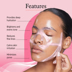 Indulgeo Essentials Ginseng PDRN Enriched Bio Collagen Intense Glow Sheet Mask (44g) | Grocsy