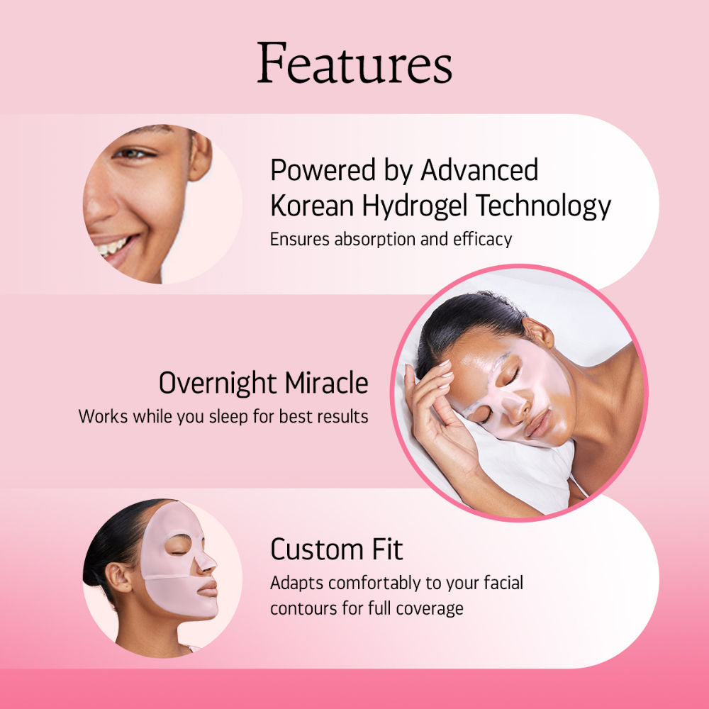 Indulgeo Essentials Ginseng PDRN Enriched Bio Collagen Intense Glow Sheet Mask (44g) | Grocsy