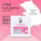 Indulgeo Essentials Ginseng PDRN Enriched Bio Collagen Intense Glow Sheet Mask (44g) | Grocsy