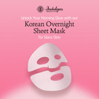 Indulgeo Essentials Ginseng PDRN Enriched Bio Collagen Intense Glow Sheet Mask (44g) | Grocsy
