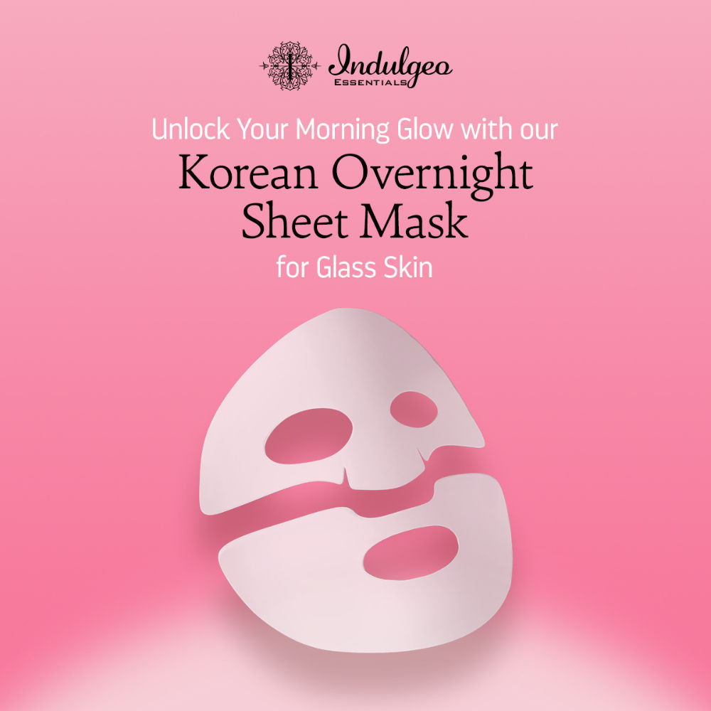 Indulgeo Essentials Ginseng PDRN Enriched Bio Collagen Intense Glow Sheet Mask (44g) | Grocsy
