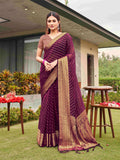 Tikhi Imli Embellished Zari Art Silk Saree | Grocsy