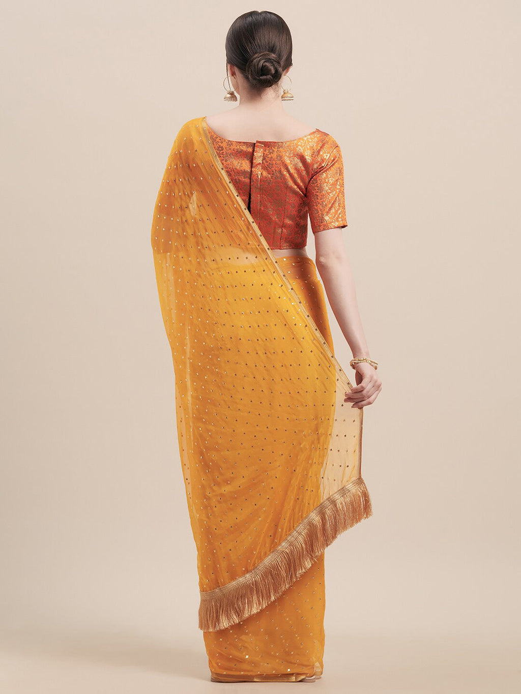 Tikhi Imli Embellished Mukaish Saree | Grocsy