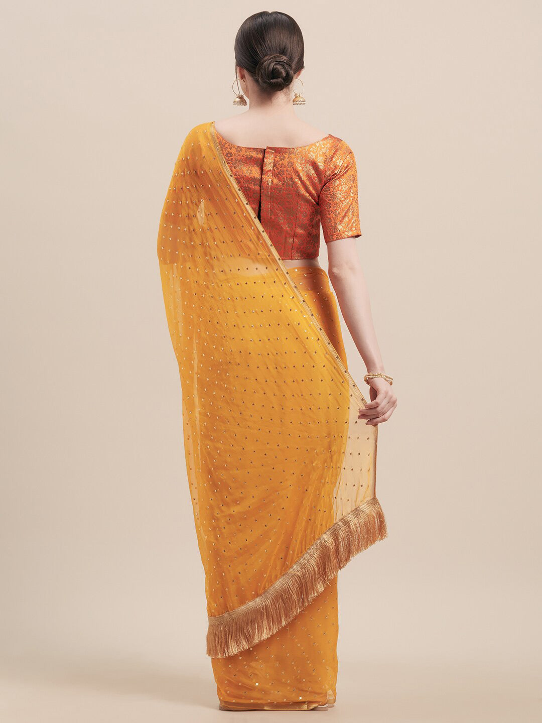 Tikhi Imli Embellished Mukaish Saree | Grocsy