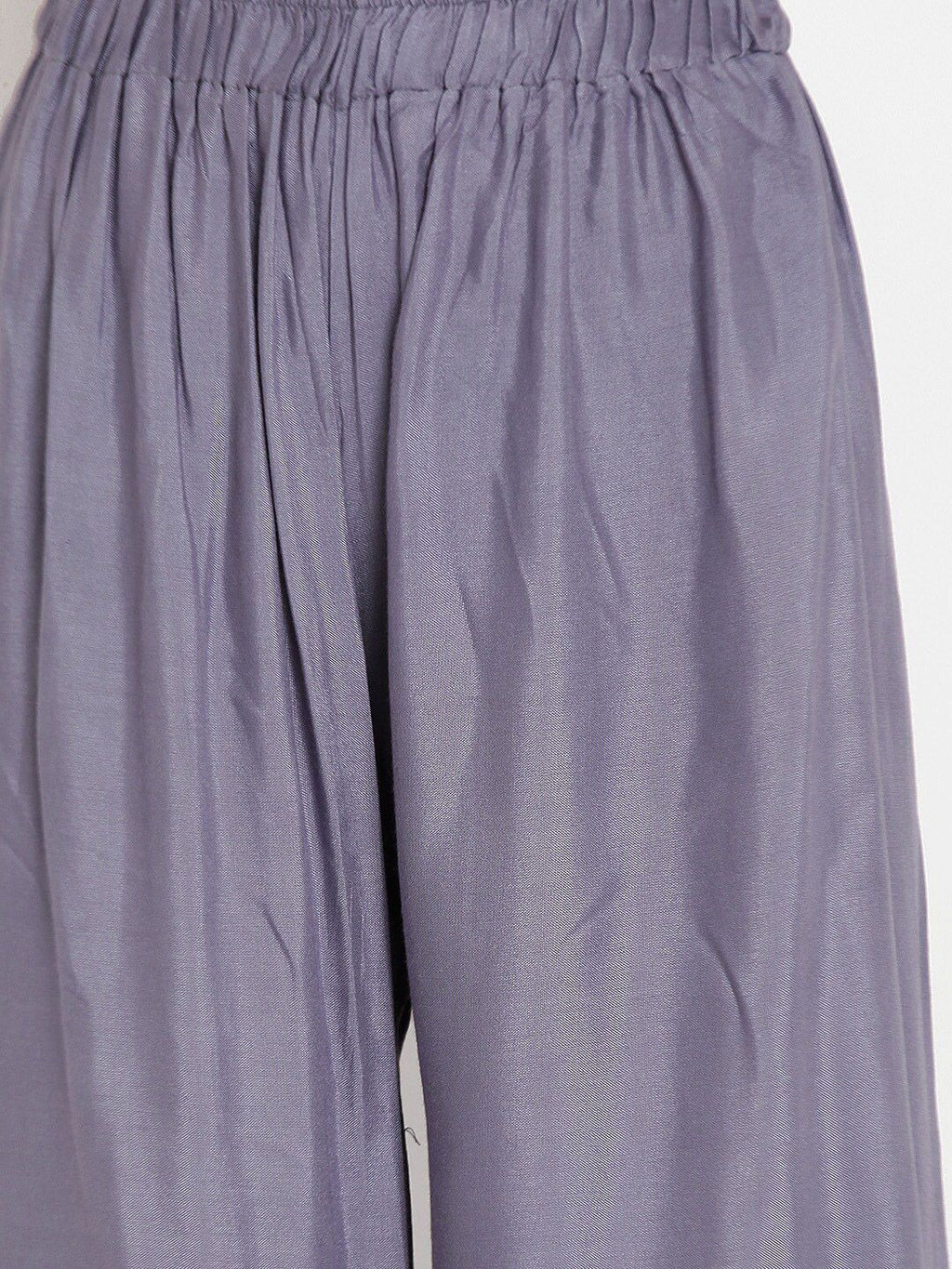 TAG 7 Women Grey & Navy Blue Set of 2 Flared Ethnic Palazzos | Grocsy