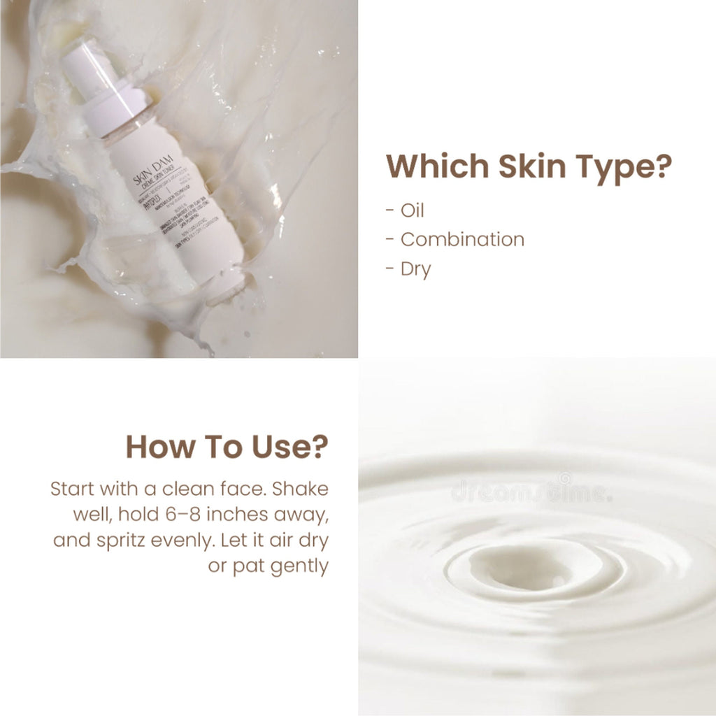 Personal Touch Skincare Skincare Skindam 2 In 1 Crème Milky Skin Toner Primer | Grocsy
