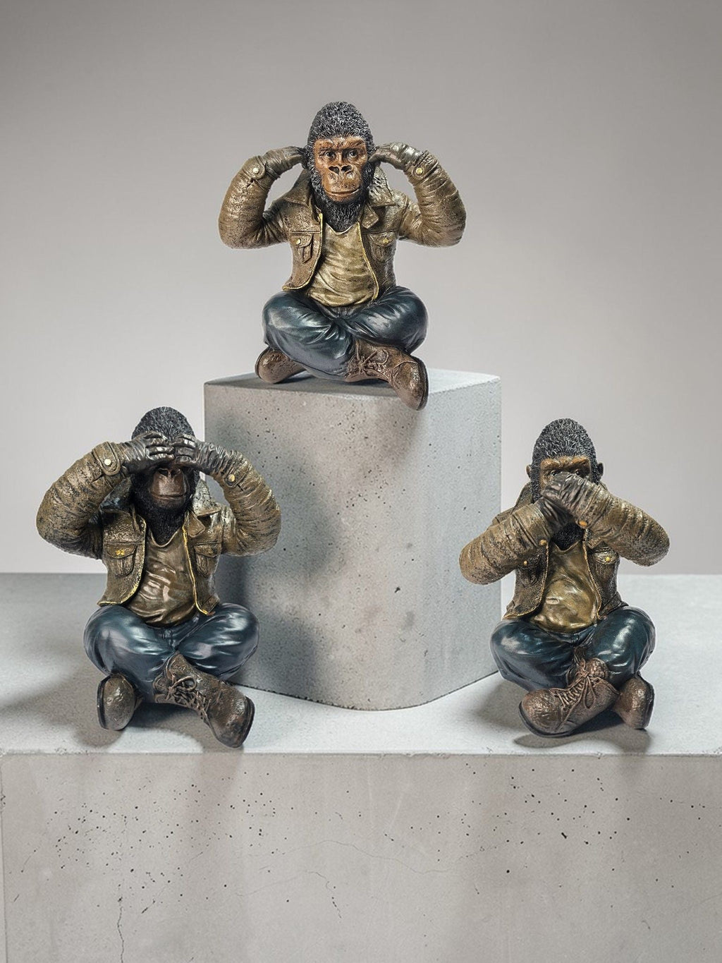 Sun Mun Decors Gorilla (Set of 3) | Grocsy