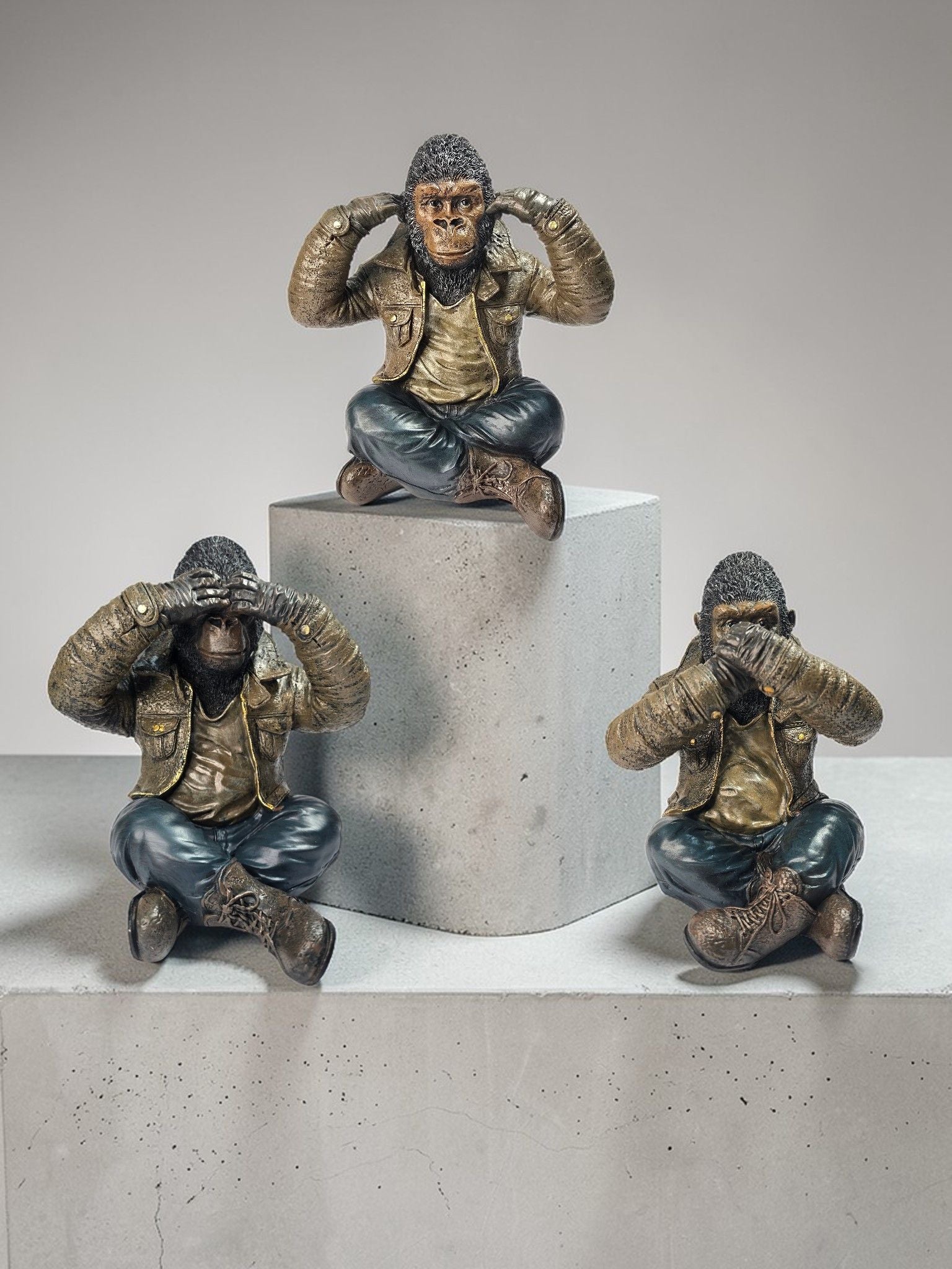 Sun Mun Decors Gorilla (Set of 3) | Grocsy